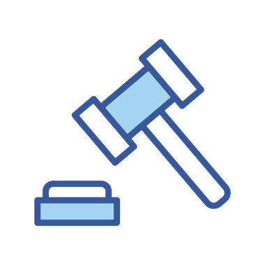 Ayrı kanun çekici çizgisi ve biçim ikonu vektör tasarımını doldur