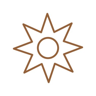 İzole edilmiş doğal çiçek çizgisi biçim vektör tasarımı