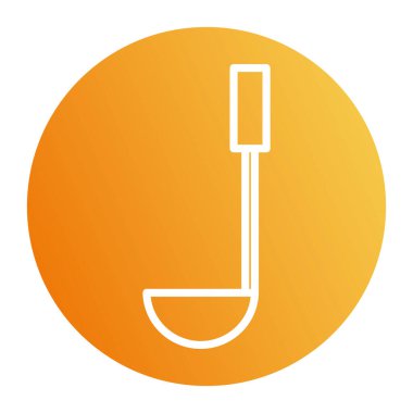 İzole kepçe blok biçim vektör tasarımı