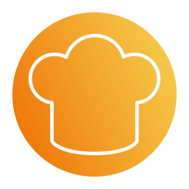 İzole edilmiş aşçılar şapka bloğu biçim vektör tasarımı