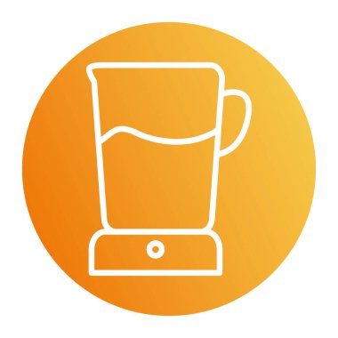 İzole edilmiş karıştırıcı blok biçim vektör tasarımı