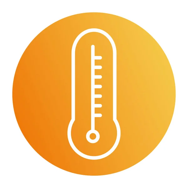 Μεμονωμένη σχεδίαση διανυσματικών εικονιδίων μπλοκ θερμόμετρου — Διανυσματικό Αρχείο