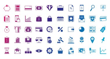 İzole para gradyan biçim ikonu vektör dizaynı