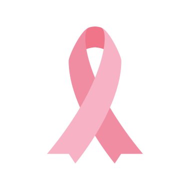 Pink ribbon of world cancer day vector design