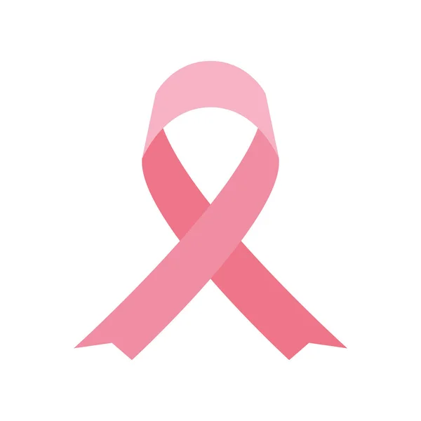 Pink ribbon of world cancer day vector design — Stockvector