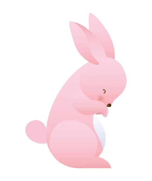 Cute rabbit cartoon vector design — Stock Vector