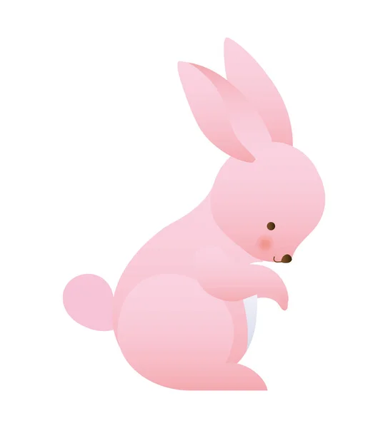 Cute rabbit cartoon vector design — Stock Vector