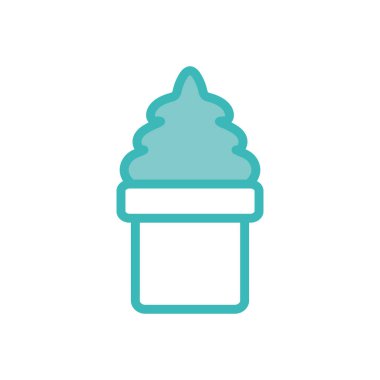 Isolated ice cream line adn fill style icon vector design