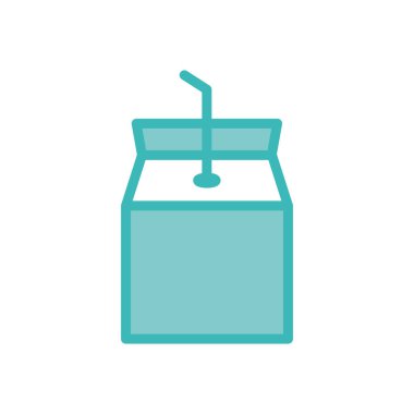 Isolated milk box dou color style icon vector design