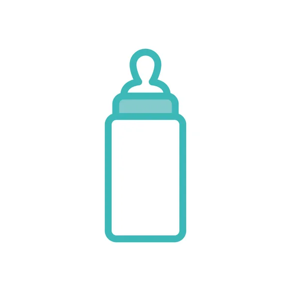 Desain vektor ikon gaya warna dou susu bayi terisolasi - Stok Vektor