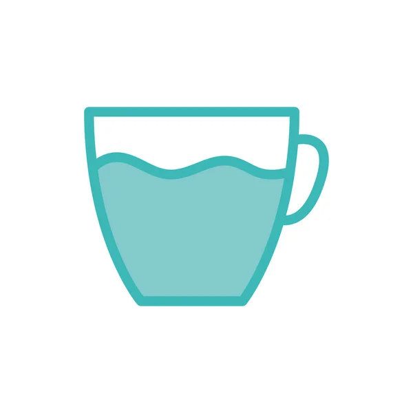 Isolated drink cup dou color style icon vector design — 스톡 벡터