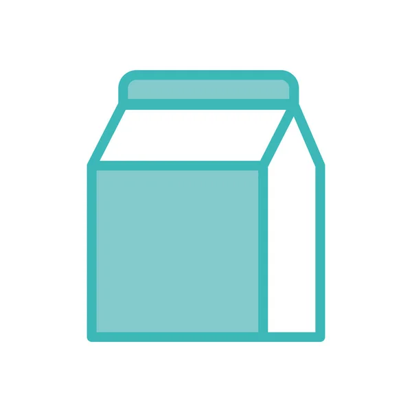 Isolated milk box dou color style icon vector design — Stockvector