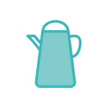 Isolated tea kettle dou color style icon vector design