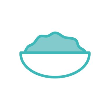 Isolated bakery bread with butter and knife dou color style icon vector design