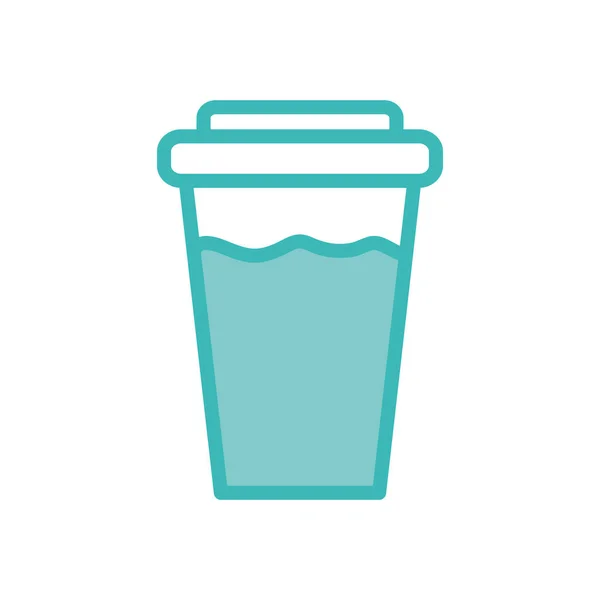 Isolated drink mug dou color style icon vector design — 스톡 벡터