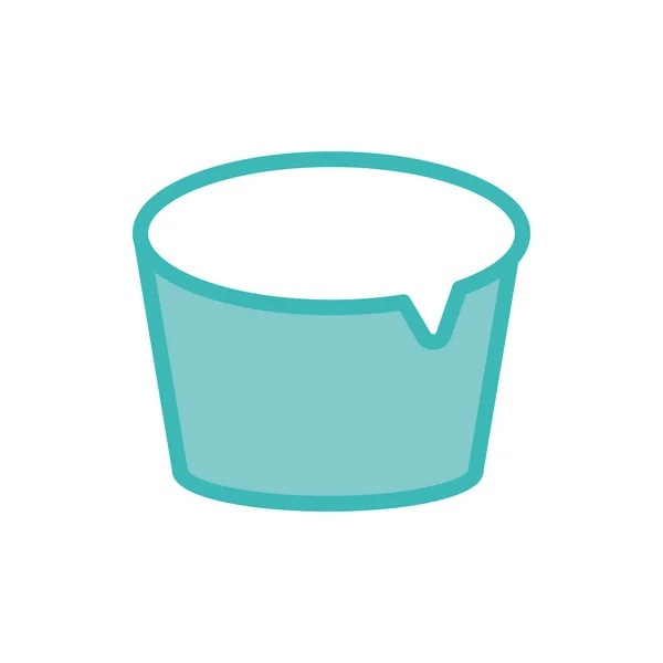 Isolated bowl dou color style icon vector design — 스톡 벡터