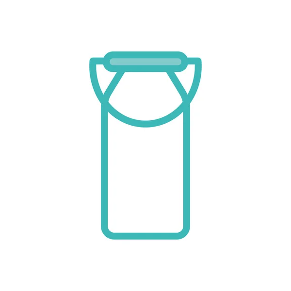 Seau de lait isolé dou couleur style icône vectoriel design — Image vectorielle