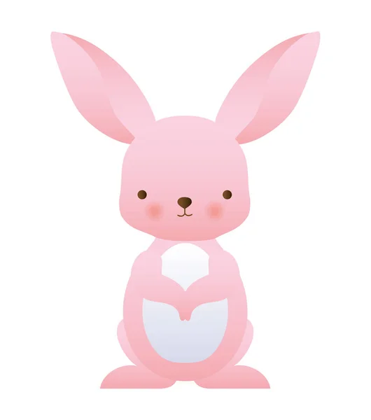 Cute rabbit cartoon vector design — Stock Vector