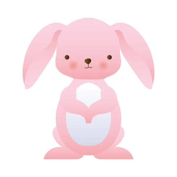Милий кролик мультфільм Векторний дизайн — стоковий вектор