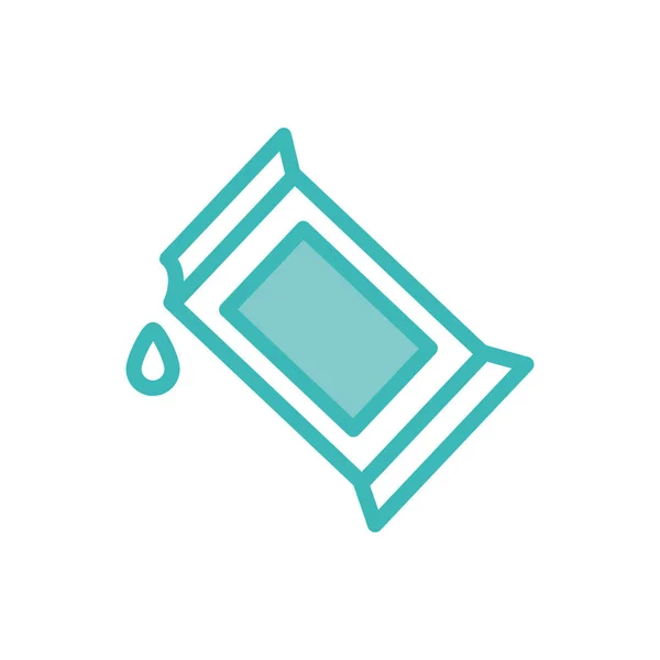 Isolated milk box dou color style icon vector design — Stockový vektor