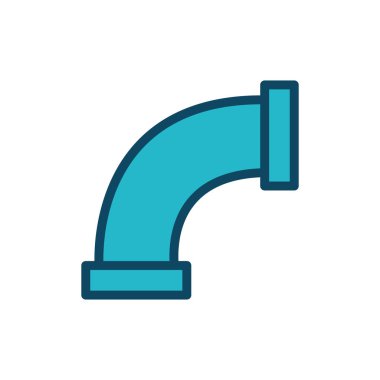 İzole edilmiş yağ boru hattı ve biçim ikonu vektör tasarımını doldur