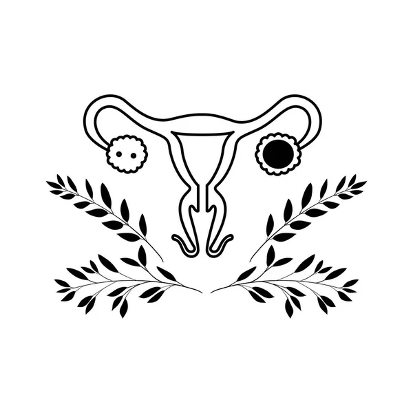 Isolated female reproductive system icon vector design — Stockvektor