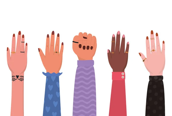 Isolated female hands vector design — Wektor stockowy