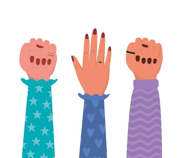 Isolated female hands vector design — Διανυσματικό Αρχείο