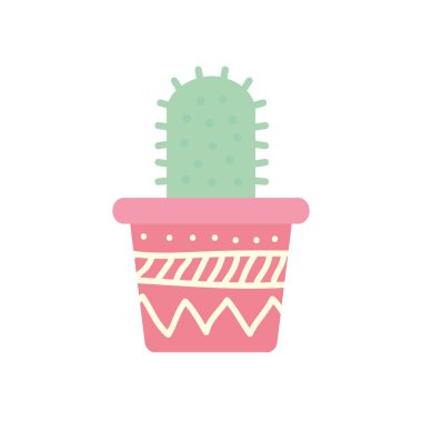 Esrar bloğu içerisindeki izole kaktüs gradyan biçim ikon vektör tasarımı
