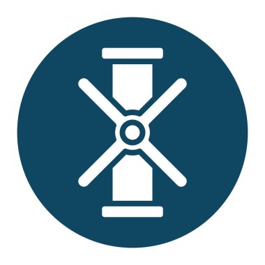 Tap bloğu ve düz stil ikon vektör tasarımı ile izole edilmiş yağ borusu