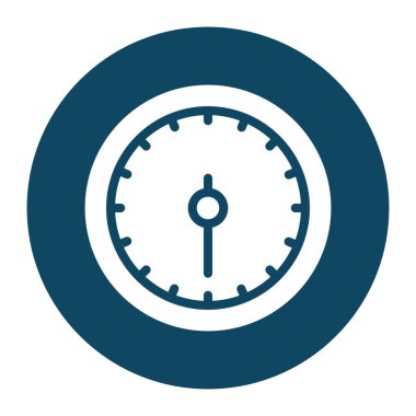 İzole yağ göstergesi bloğu ve düz stil ikon vektör tasarımı