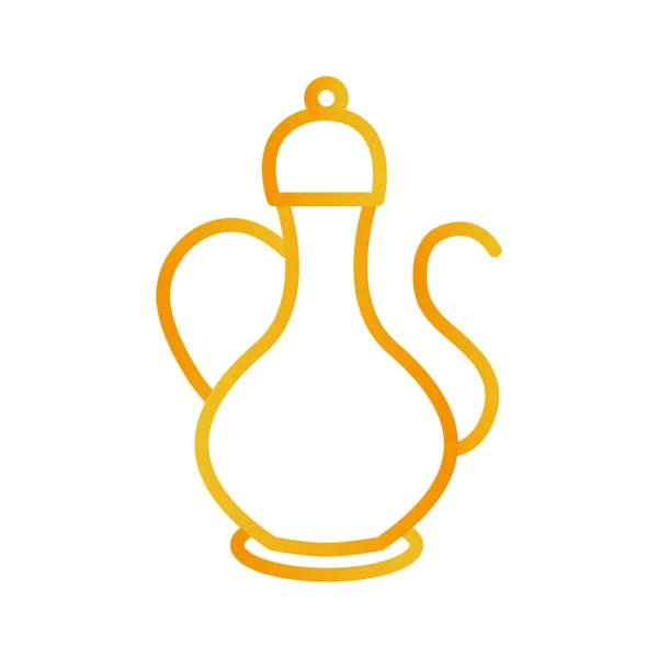 Diseño vectorial icono de estilo degradado de caldera Ramadán — Vector de stock