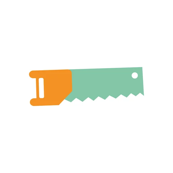 Isolated saw flat style icon vector design — Stockvector