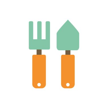Isolated hand rake and shovel flat style icon vector design