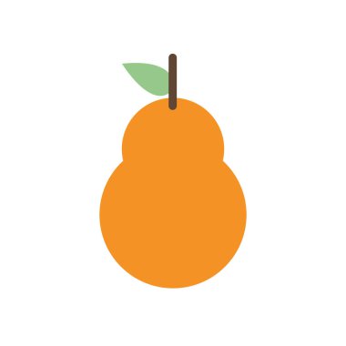 Isolated pear fruit flat style icon vector design