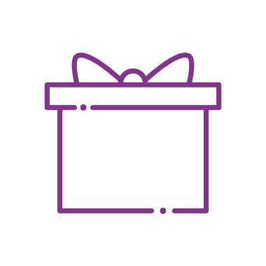 Papyon çizgisi biçim vektör tasarımlı bir hediye