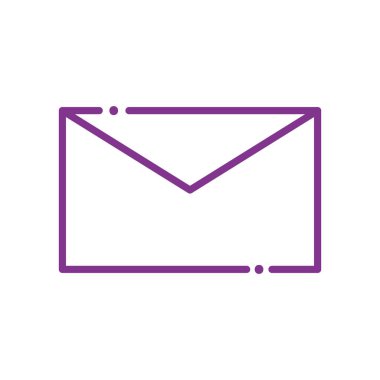 Isolated envelope message line style icon vector design