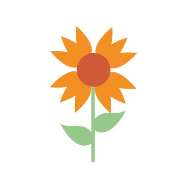 Isolated natural flower flat style icon vector design