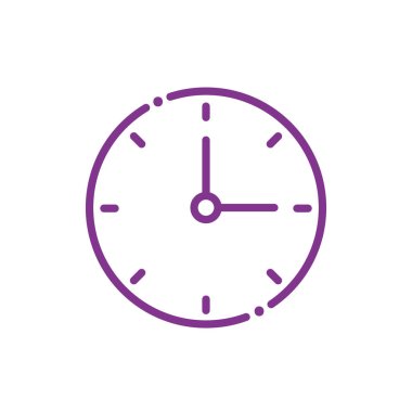 Isolated clock instrument line style icon vector design