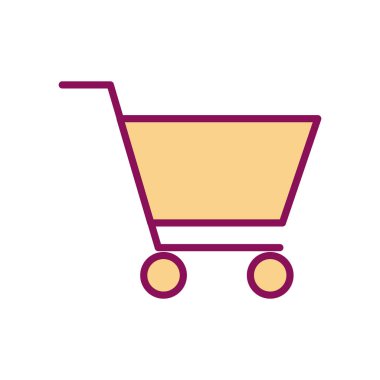 Isolated shopping cart line and fill style icon vector design