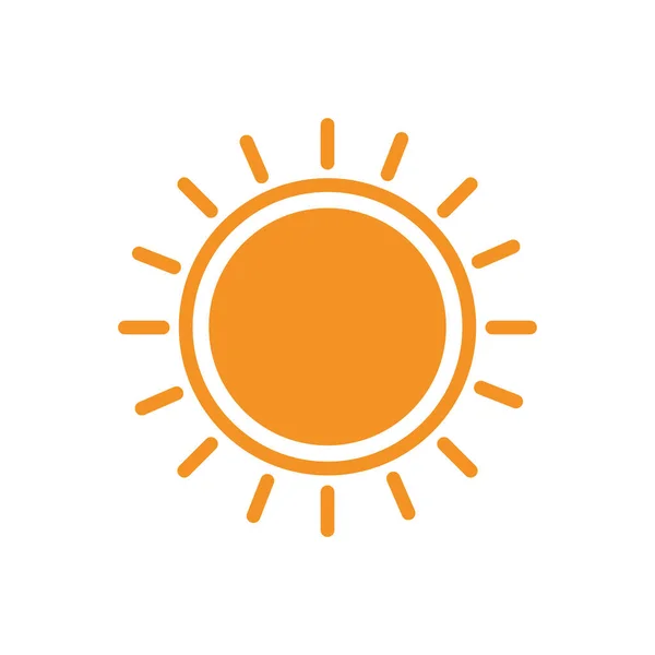 Design de vetor de ícone de estilo plano solar isolado —  Vetores de Stock