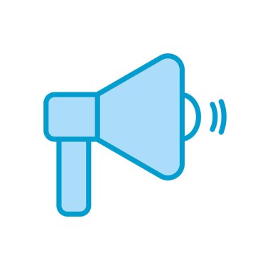 Isolated megaphone line and fill style icon vector design