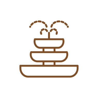 Isolated fountain line style icon vector design