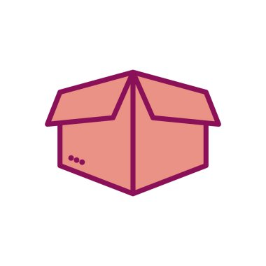 Isolated delivery box line and fill style icon vector design