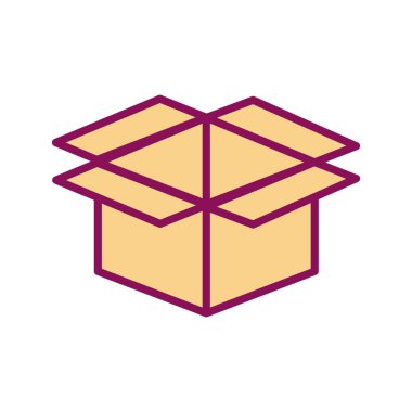 Isolated delivery box line and fill style icon vector design