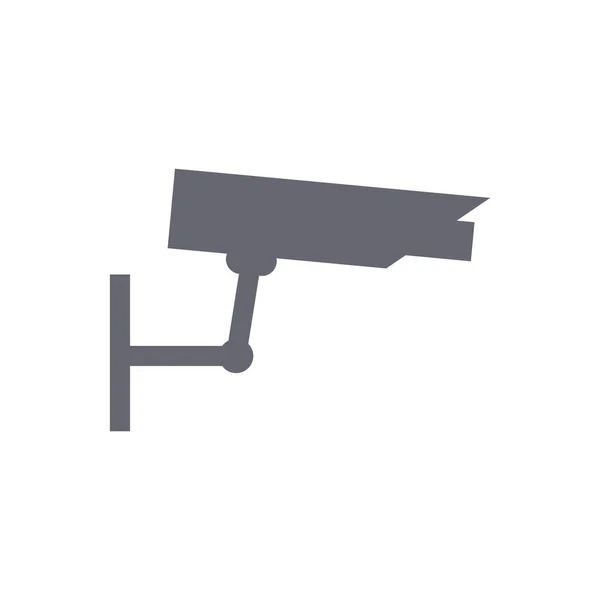 Cámara Cctv del sistema de seguridad de estilo plano icono de diseño de vectores — Vector de stock