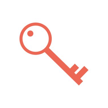 Isolated key flat style icon vector design