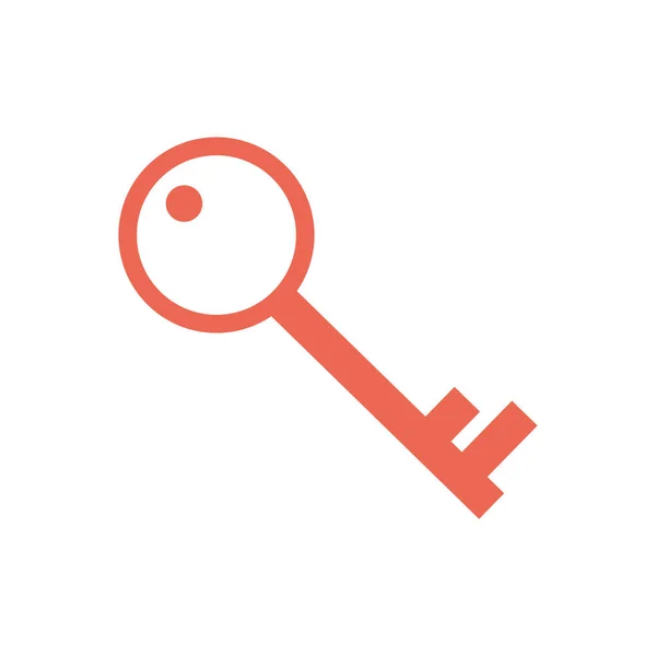 Isolated key flat style icon vector design — Stockový vektor