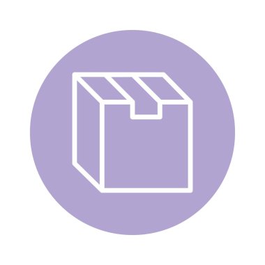 İzole iletim kutusu satırı ve blok biçim vektör tasarımı