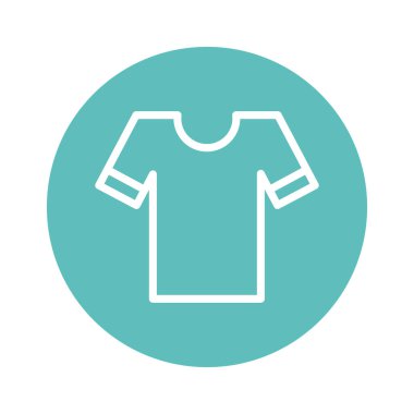 İzole edilmiş t-shirt çizgisi ve blok biçim vektör tasarımı